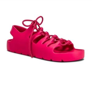 Bottega Veneta Jelly Lace Up Sandals